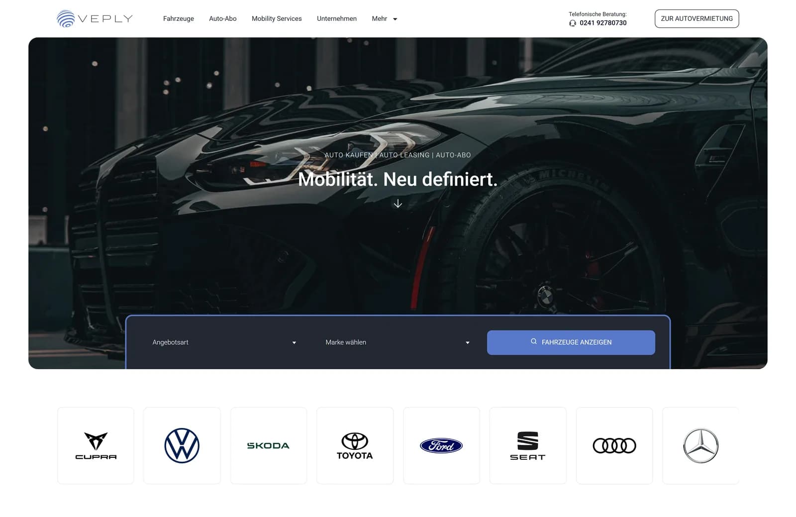 Veply, Startseite